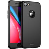 Husa Apple iPhone X IPAKY Full Cover 360 Negru + Folie Cadou - vivimall.ro