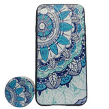 Husa Apple iPhone XR Multicolor Model Frunza + Popsocket inclus - vivimall.ro