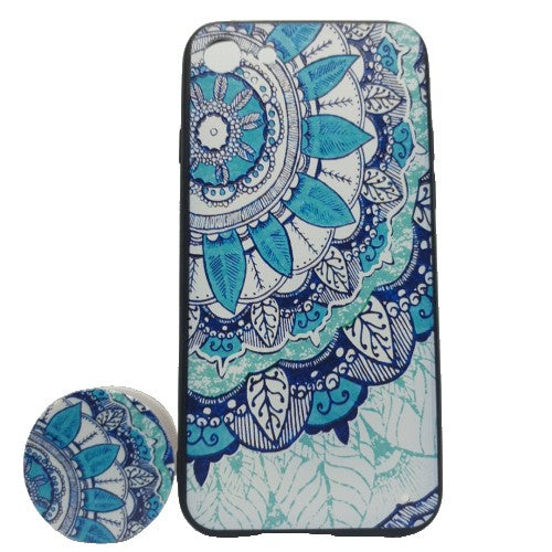 Husa Apple iPhone XS Max Multicolor Model Frunza Popsocket inclus - vivimall.ro