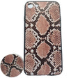 Husă iPhone XS Max multicolor model șarpe cu popsocket inclus, vedere frontală și spate