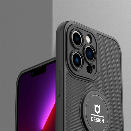 Husa Armor Design cu Stand pentru Apple iPhone X/XS Max, Negru, Suport Auto Magnetic, Wireless Charge, Protectie Antisoc, Flippy - vivimall.ro
