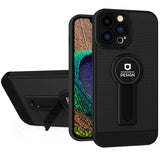 Husa Armor Design cu Stand pentru iPhone 11 Pro Max, Negru, Suport Auto Magnetic, Wireless Charge, Protectie Antisoc, Flippy - vivimall.ro