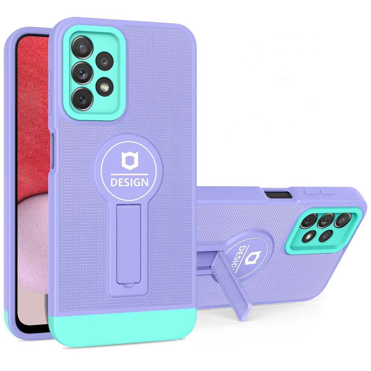 Husa Armor Design cu Stand pentru iPhone 11 Pro, Mov/Albastru, Suport Auto Magnetic, Wireless Charge, Protectie Antisoc, Flippy - vivimall.ro