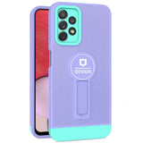 Husa Armor Design cu Stand pentru iPhone 12, Mov/Albastru, Suport Auto Magnetic, Wireless Charge, Protectie Antisoc, Flippy - vivimall.ro