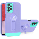 Husa Armor Design cu Stand pentru iPhone 13 Pro, Mov/Albastru, Suport Auto Magnetic, Wireless Charge, Protectie Antisoc, Flippy - vivimall.ro