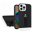 Husa Armor Design cu Stand pentru Apple iPhone 14 Plus (6.7) Negru/Alb, Suport Auto Magnetic, Protectie Antisoc, Vivimall - vivimall.ro