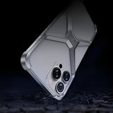 Grip antiderapant husă Armor X pentru iPhone 15 Pro, material aderent, vedere laterală