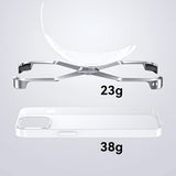 Husă Armor X iPhone 15 Pro Max, detaliu spate transparent rezistent la zgârieturi