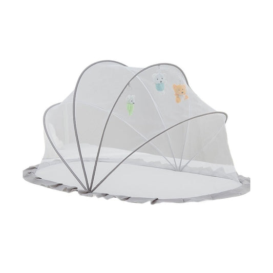 Husa Anti-Tantari, Vivimall, Pliabila, Protectie 360 Grade, 0-1 An, 60 x 55 x 5 cm, Gri - vivimall.ro