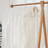 Set 5 Husa de Depozitare cu Fermoar, Vivimall, pentru Haine, de Protectie, pentru Voiaj, Netesut, Rezistent la Praf, 60x140 cm, Transparent-Alb - vivimall.ro