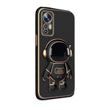 Husă Honor 70 model Astronaut din TPU negru cu suport integrat, vedere frontală