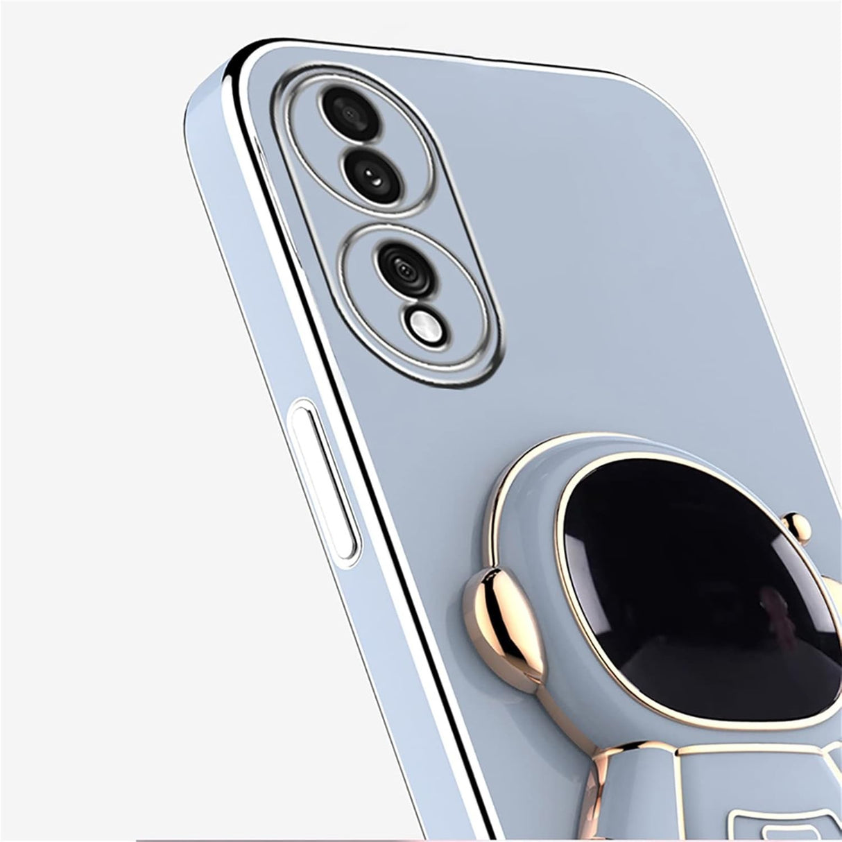 Husă Huawei Mate 50 Pro albastră cu protecție camere și margini ridicate, vedere spate