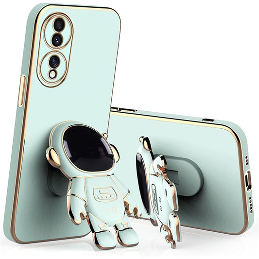 Husa Telefon 2in1, Vivimall, Compatibila Huawei P60 Pro, Carcasa TPU cu Suport Inclus Tip Astronaut, Protectie Camere, Verde - vivimall.ro