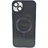 Detaliu inel protecție lentilă cameră husă iPhone 14 MagSafe negru, material TPU flexibil Vivimall