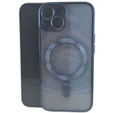 Husa de Protectie 2 in 1, Vivimall, pentru Apple iPhone 14, Compatibila MagSafe, Magnetica, cu Protectie Lentila, din TPU, Albastru Marin - vivimall.ro