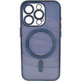Husa de Protectie 2 in 1, Vivimall, pentru Apple iPhone 14 Pro, Compatibila MagSafe, Magnetica, cu Protectie Lentila, din TPU, Albastru Marin - vivimall.ro