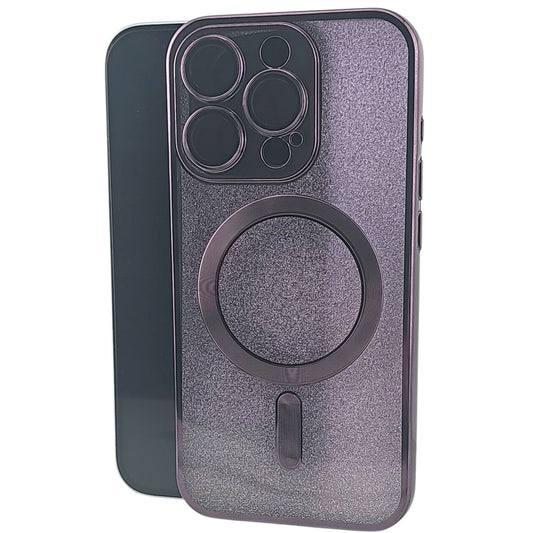 Husa de Protectie 2 in 1, Vivimall, pentru Apple iPhone 14 Pro, Compatibila MagSafe, Magnetica, cu Protectie Lentila, din TPU, Mov - vivimall.ro