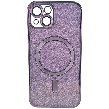 Husa de Protectie 2 in 1, Vivimall, pentru Apple iPhone 15, Compatibila MagSafe, Magnetica, cu Protectie Lentila, din TPU, Mov - vivimall.ro