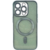 Husa de Protectie 2 in 1, Vivimall, pentru Apple iPhone 15 Pro, Compatibila MagSafe, Magnetica, cu Protectie Lentila, din TPU, Verde - vivimall.ro