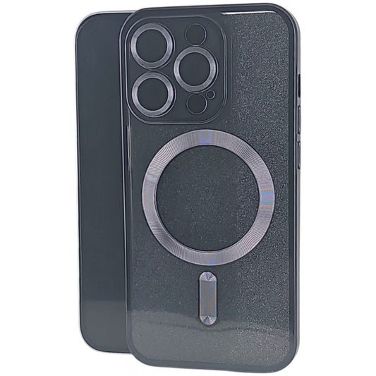 Husa de Protectie 2 in 1, Vivimall, pentru Apple iPhone 15 Pro, Compatibila MagSafe, Magnetica, cu Protectie Lentila, din TPU, Negru - vivimall.ro