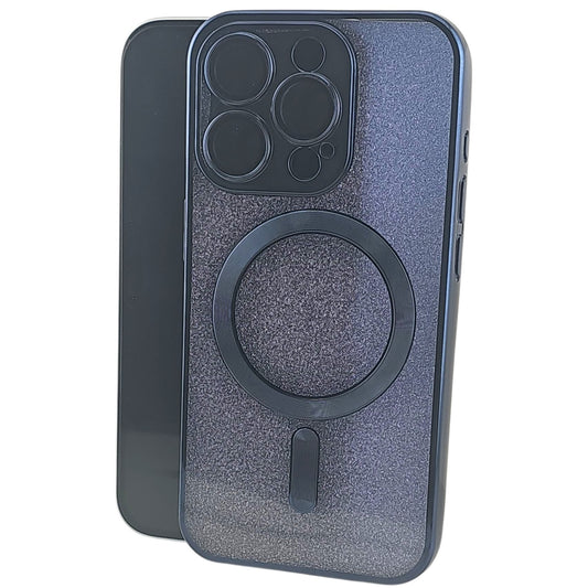 Husa de Protectie 2 in 1, Vivimall, pentru Apple iPhone 15 Pro, Compatibila MagSafe, Magnetica, cu Protectie Lentila, din TPU, Albastru Marin - vivimall.ro