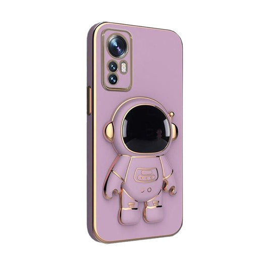 Husa de Protectie 2 in 1, Vivimall, Husa de Protectie pentru Samsung Galaxy A15/A15 5G, Model Astronaut cu Suport, din TPU, Mov - vivimall.ro