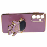 Husa Telefon 2in1, Vivimall, Compatibila Samsung Galaxy S23, Carcasa TPU cu Suport Inclus Tip Astronaut, Protectie Camere, Mov - vivimall.ro