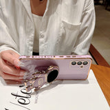 Husa Telefon 2in1, Vivimall, Compatibila Samsung Galaxy S24, Carcasa TPU cu Suport Inclus Tip Astronaut, Protectie Camere, Roz - vivimall.ro
