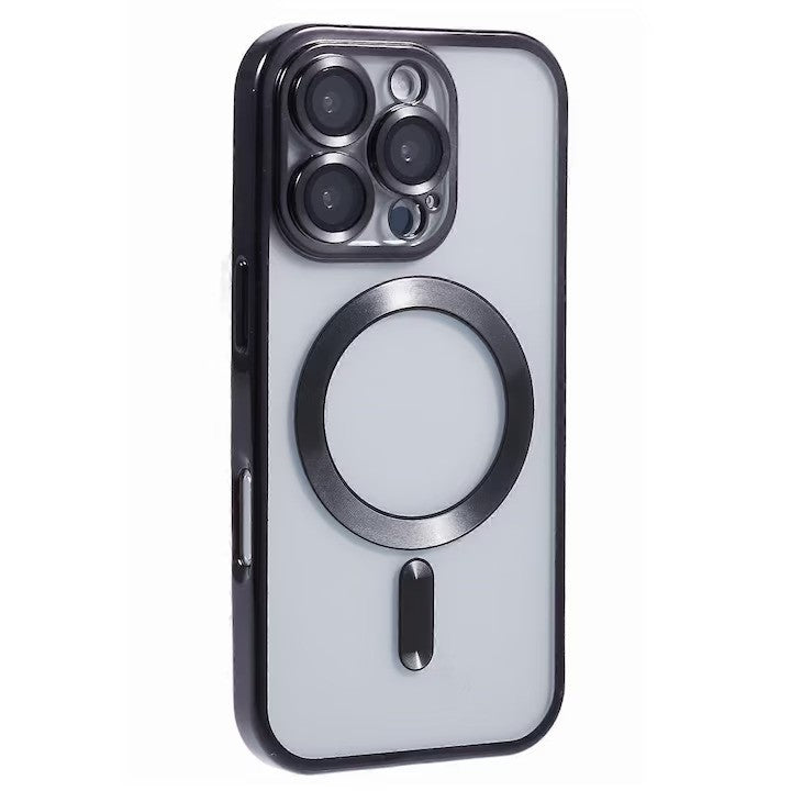 Husă iPhone 16 Plus MagSafe antizgârieturi, suprafață anti-reflex detaliu material