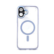 Husă iPhone 16 Pro MagSafe TPU/PC mov transparent, vedere frontală, protecție cameră și colțuri