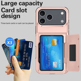 Husă iPhone 17 Pro Max din PC rigid Rose Gold, vedere laterală cu decupaje precise pentru butoane