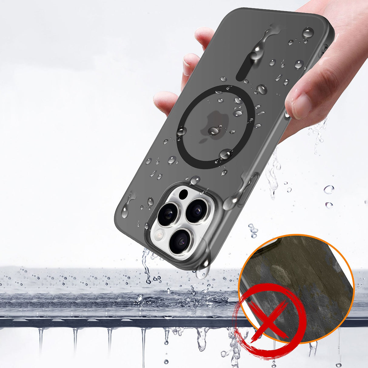 Husa de Protectie compatibila Apple iPhone 17 Air, Vivimall, Magnetica Ultra-subtire, Anti-alunecare, Protectie PC, Rezistenta la Zgirieturi, Negru - vivimall.ro