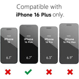 Husa de Protectie Matte TPU, Vivimall, pentru Apple iPhone 16 Plus, Protectie Camera, Antisoc, Antizgariere, Antialunecare, Acoperire Completa, Negru - vivimall.ro
