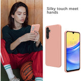 Husa de Protectie Matte TPU, Vivimall, pentru Samsung Galaxy A35 5G, Protectie Camera, Antisoc, Antizgariere, Antialunecare, Acoperire Completa, Roz - vivimall.ro