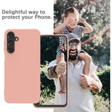 Husa de Protectie Matte TPU, Vivimall, pentru Samsung Galaxy A35 5G, Protectie Camera, Antisoc, Antizgariere, Antialunecare, Acoperire Completa, Roz - vivimall.ro