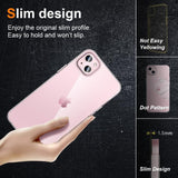 Husa de Protectie din Silicon, pentru Apple iPhone 15, PC, Antisoc, Rezistenta la Impact, Transparenta - vivimall.ro