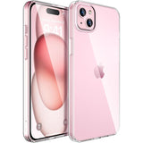 Husa de Protectie din Silicon, pentru Apple iPhone 15, PC, Antisoc, Rezistenta la Impact, Transparenta - vivimall.ro