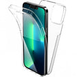 Husa de protectie Vivimall 360 grade, PC+TPU+Folie policarbonat, pentru Apple iPhone 13 , Transparent - vivimall.ro