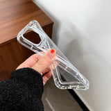 Husa de protectie Flippy, Airbag Shock Absorption, TPU, pentru Apple iPhone 14 Pro , Transparent - vivimall.ro