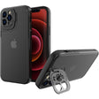 Husă iPhone 14 Bracket Series culoare neagră cu suport integrat, vedere frontală – model Vivimall