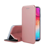 Husa de protectie Flippy compatibila cu Apple iPhone 11 Magnet Book Case Roz-Auriu - vivimall.ro