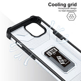 Husa de protectie Flippy compatibila cu Apple iPhone 13 Acrylic Armor cu suport Negru - vivimall.ro