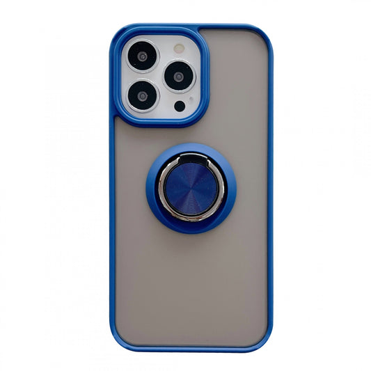 Husa de protectie Vivimall compatibila cu Apple iPhone 13,Defender cu prindere inel,Albastru - vivimall.ro