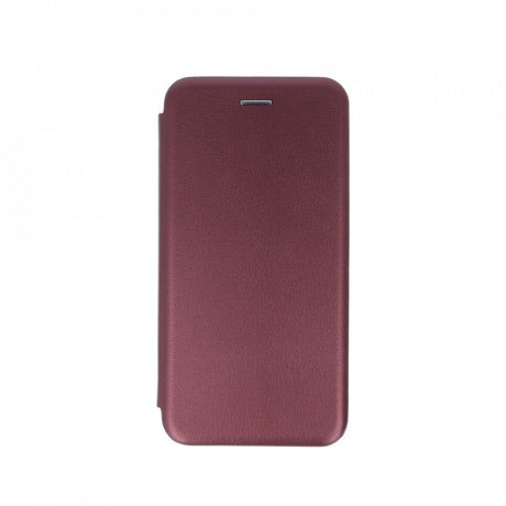 Husa de protectie Flippy compatibila cu Apple iPhone 13 Magnet Book Case Bordo - vivimall.ro
