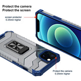 Husa de protectie Flippy compatibila cu Apple iPhone 13 Mini Acrylic Armor cu suport Albastru - vivimall.ro