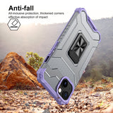 Husa de protectie Flippy compatibila cu Apple iPhone 13 Mini Acrylic Armor cu suport Mov - vivimall.ro
