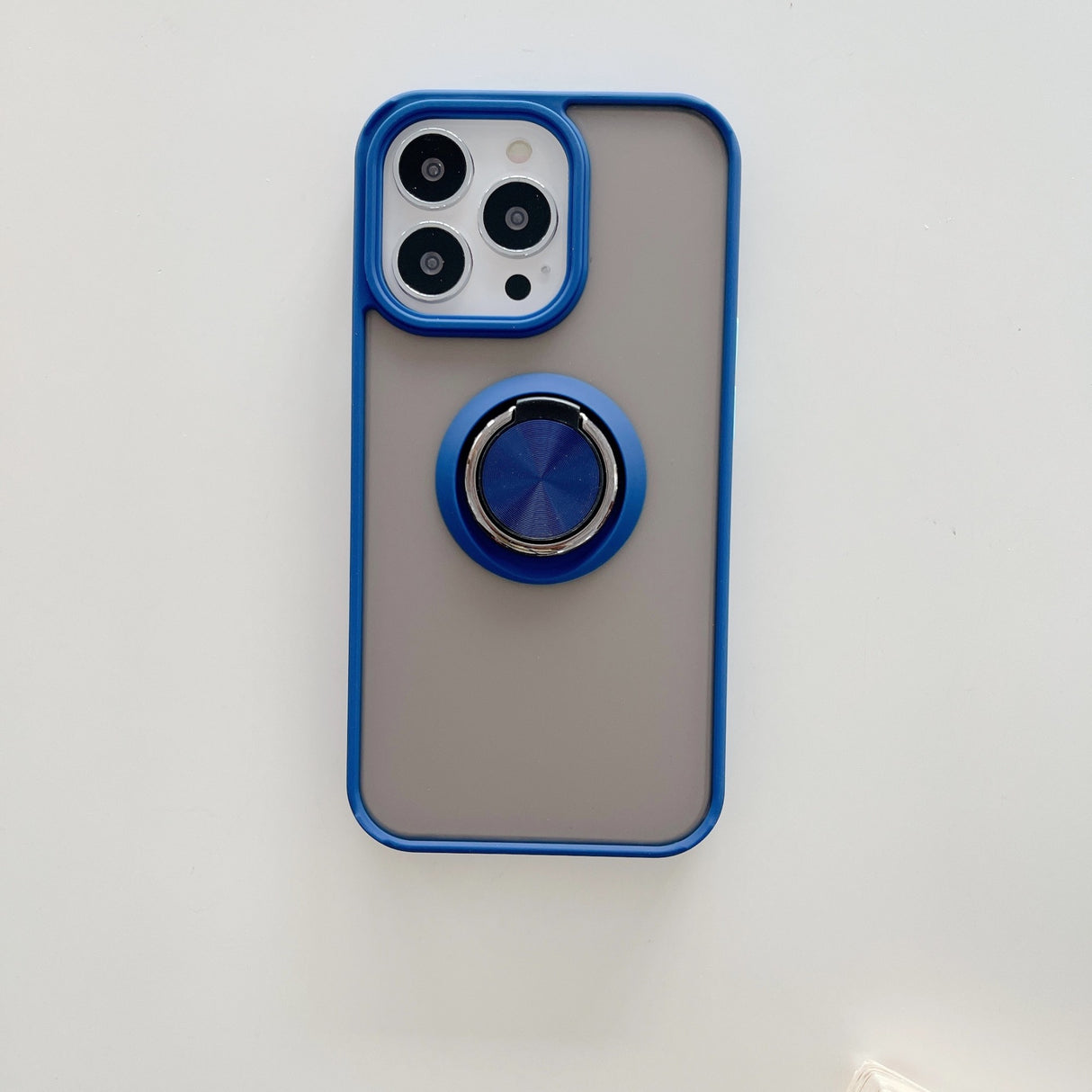 Husa de protectie Flippy compatibila cu Apple iPhone 13 Mini,Defender cu prindere inel,Albastru - vivimall.ro