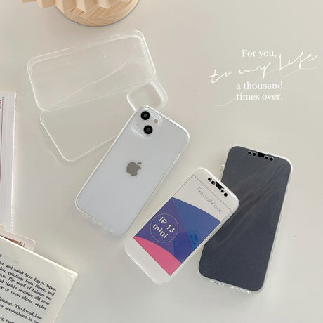 Husa de protectie Flippy compatibila cu Apple iPhone 13 Mini Full Tpu 360 Transparent - vivimall.ro