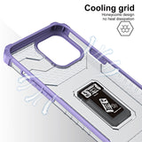 Husa de protectie Flippy compatibila cu Apple iPhone 13 Pro Acrylic Armor cu suport Mov - vivimall.ro