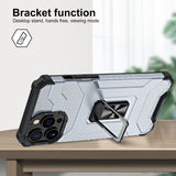 Husa de protectie Flippy compatibila cu Apple iPhone 13 Pro Acrylic Armor cu suport Negru - vivimall.ro